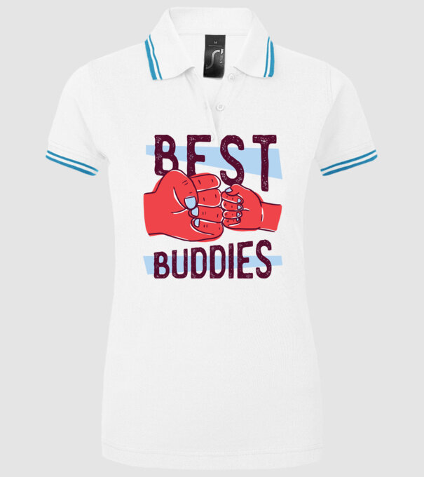 Best Buddies - Cei mai buni prieteni model alb pe tricou