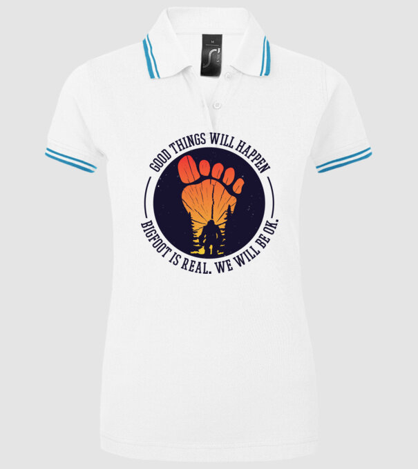 Bigfoot is real model alb pe tricou