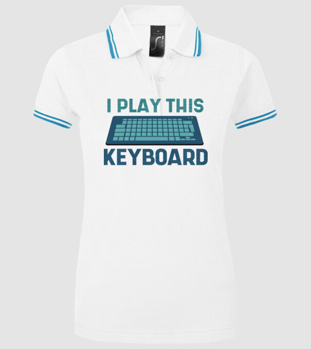Tastatura Gamer model alb pe tricou