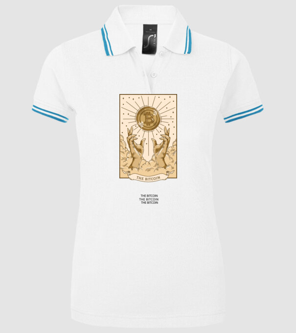 Religie Bitcoin model alb pe tricou