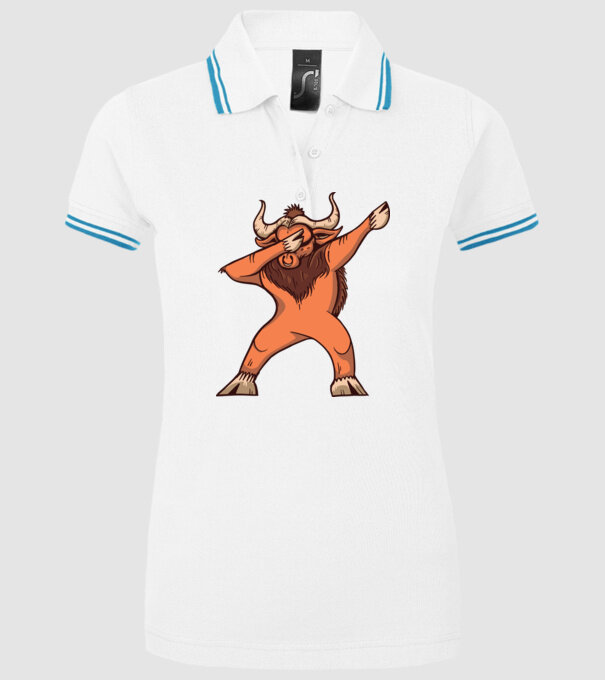 Bivol DAB model alb pe tricou
