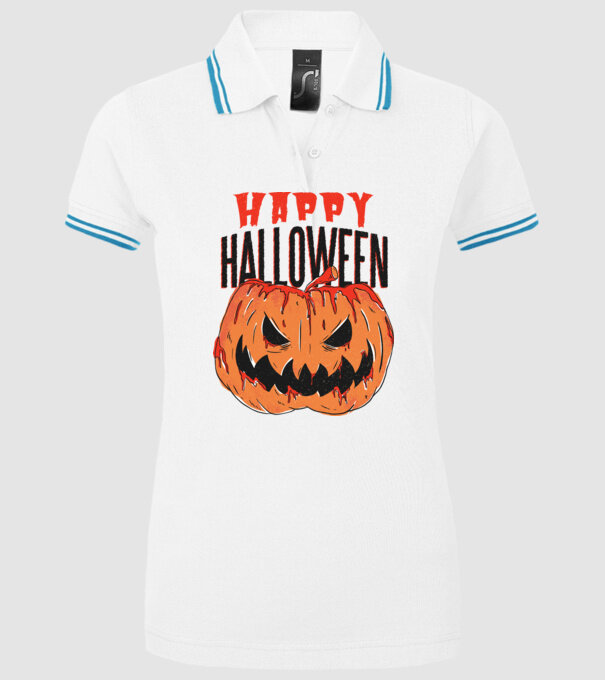 Happy Halloween Pumpkin model alb pe tricou
