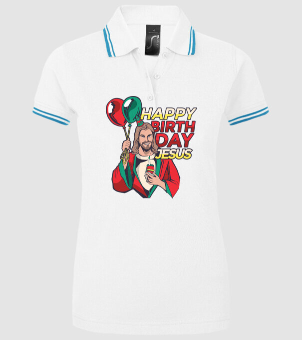 La mulți ani, Isus model alb pe tricou