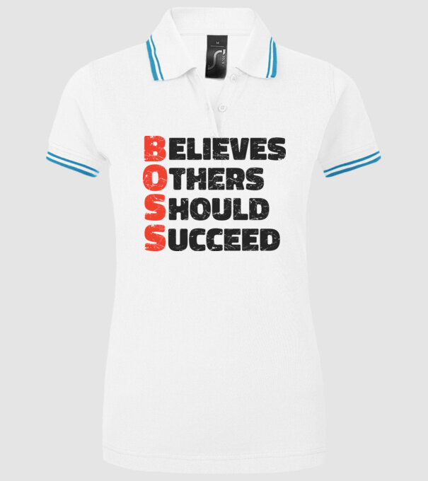 BOSS Șef model alb pe tricou