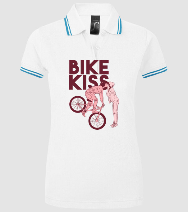Pupici cu bicicletă model alb pe tricou