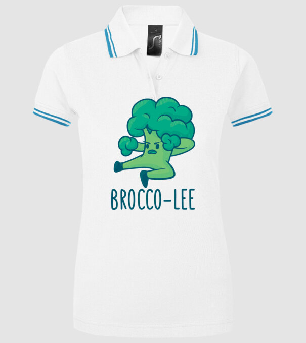 Brocco-Lee - Broccoli Karate model alb pe tricou