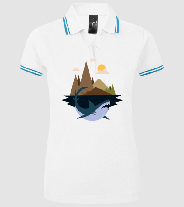 Rechin Natură model alb pe tricou