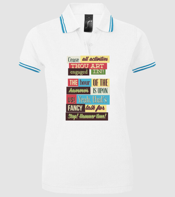 Cease all activities thou art engaged in model alb pe tricou