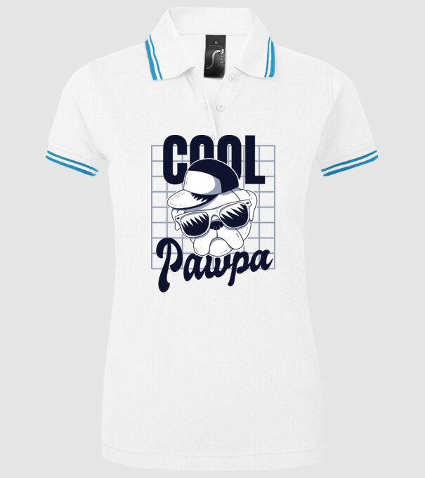 Cool Pawpa model alb pe tricou