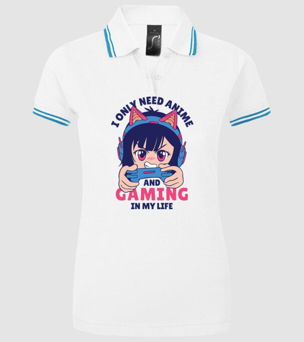 Am nevoie doar de Anime și Jocuri model alb pe tricou