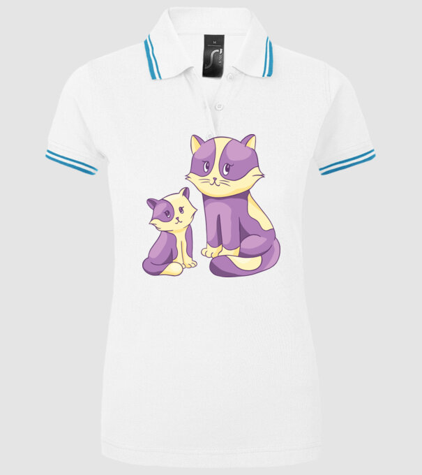 Pisicuțe drăguțe model alb pe tricou