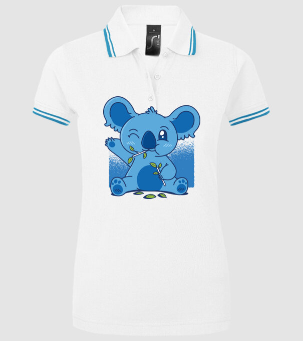Koala drăguț model alb pe tricou