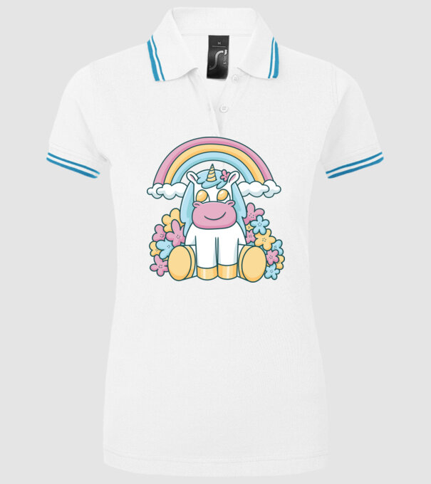 Unicorn drăguț model alb pe tricou