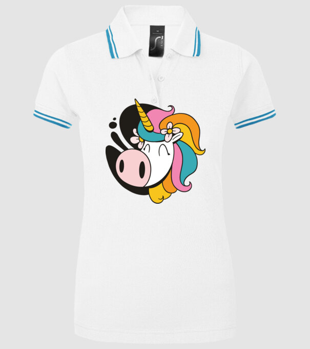 Unicorn drăguț model alb pe tricou