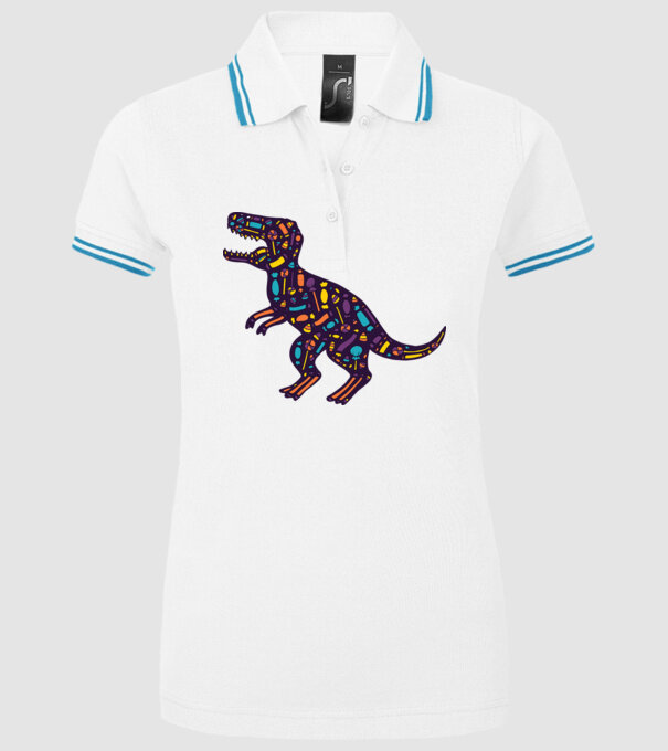 Dino bomboane model alb pe tricou