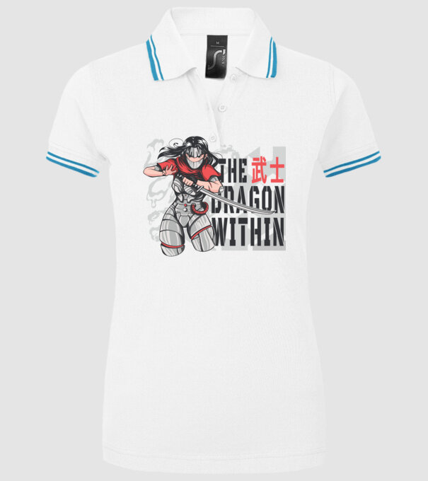 Cyborg Ninja fată Anime model alb pe tricou