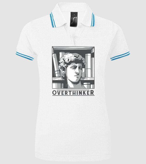 Statuia lui David model alb pe tricou