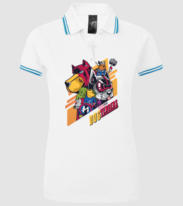 Dogvengers Câini Eroi model alb pe tricou
