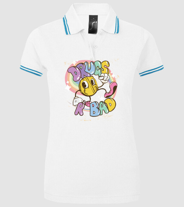 Drugs are Bad - Drogurile sunt rele pentru prevenire model alb pe tricou