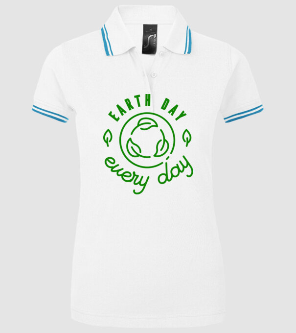 Earth Day Every Day - Ziua Pământului model alb pe tricou