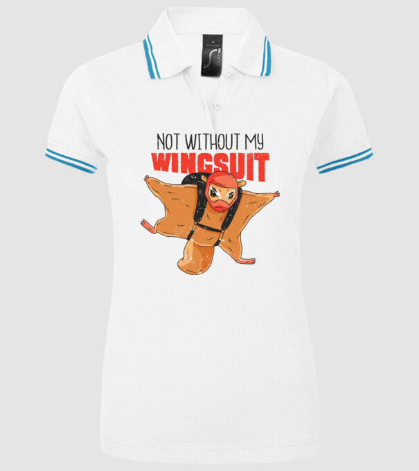 Veveriță cu parașută tricou amuzant model alb pe tricou