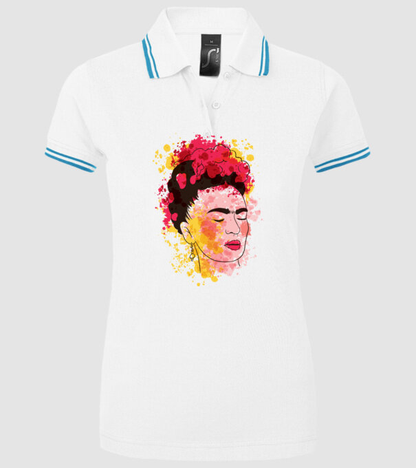 Frida Kahlo model alb pe tricou