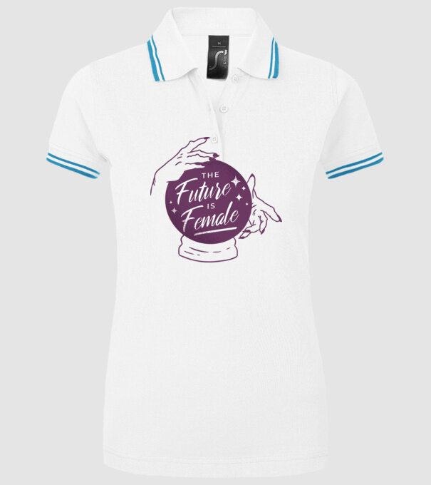Future is Female Ziua Femeii model alb pe tricou
