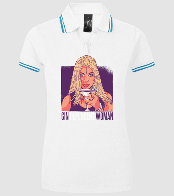 Gindependent Woman model alb pe tricou