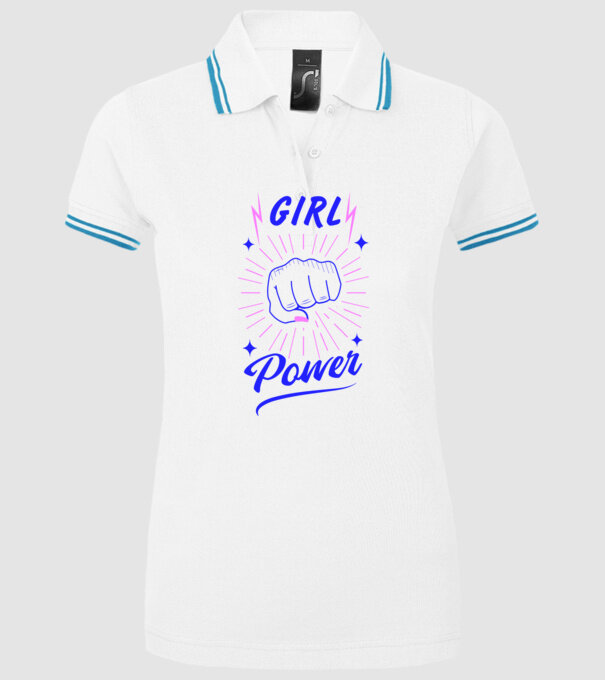 Girl Power Ziua Femeii model alb pe tricou