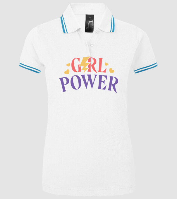 Girl Power Ziua Femeii model alb pe tricou