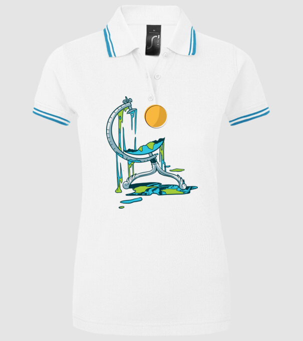Încălzire globală model alb pe tricou