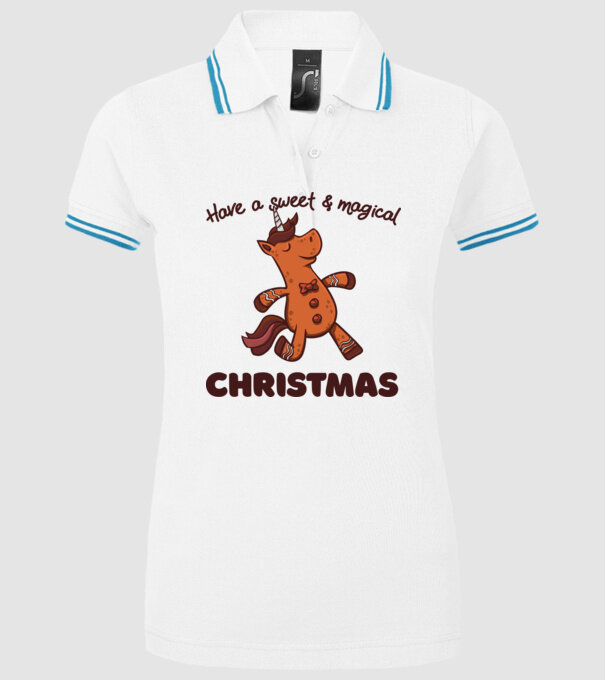 Have a sweet and magical Christmas model alb pe tricou