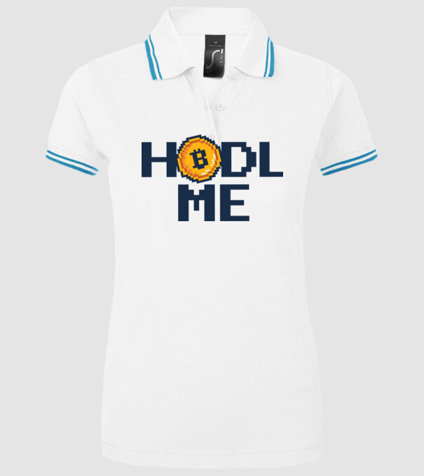Hodl Me Bitcoin model alb pe tricou