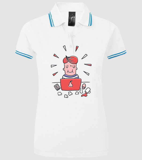 Imagine Home Office model alb pe tricou