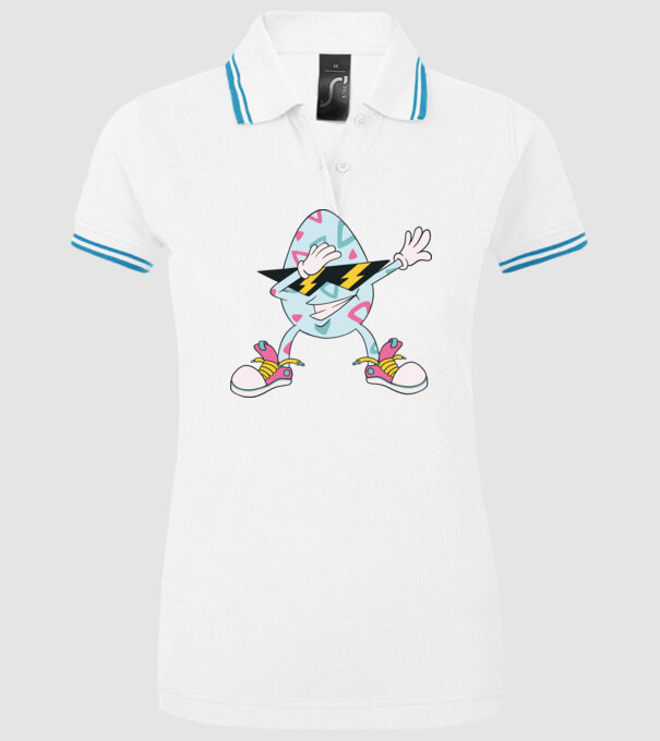 Ouă de Paște Dab model alb pe tricou