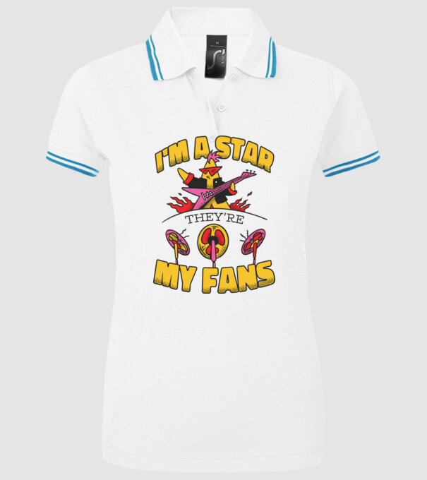 'I''m a Star, They''re my Fans' model alb pe tricou