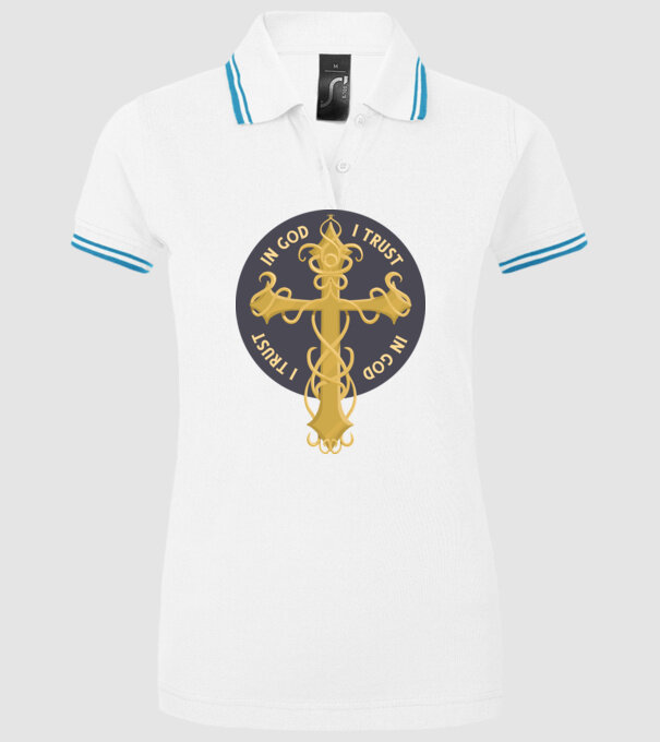 In God We Trust model alb pe tricou