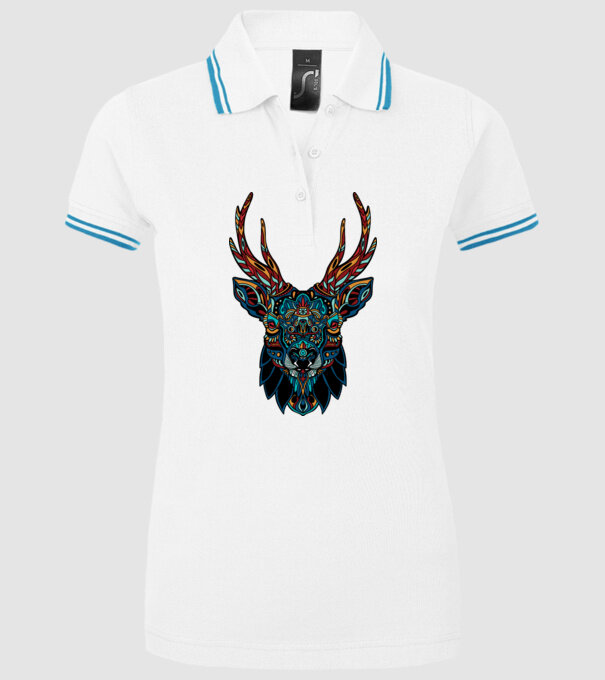 Elan model alb pe tricou