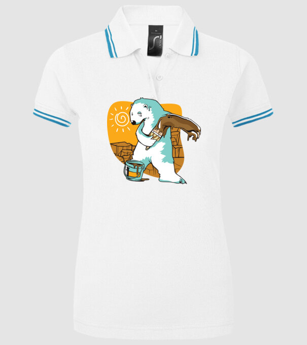 Ursul polar se salvează de la dispariție model alb pe tricou