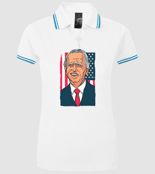 model alb pe tricou