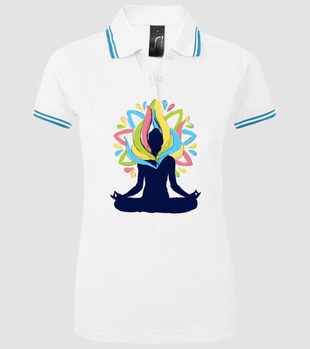 Energii Yoga Meditație model alb pe tricou