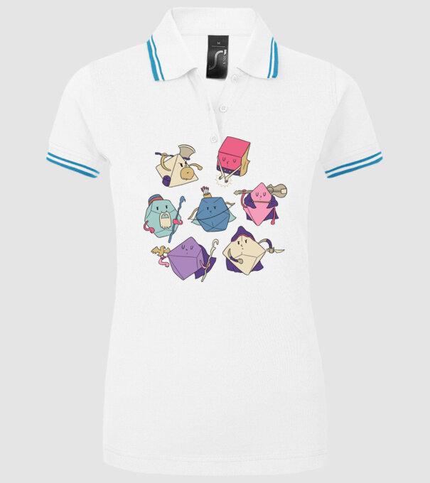 Caractere Cub model alb pe tricou