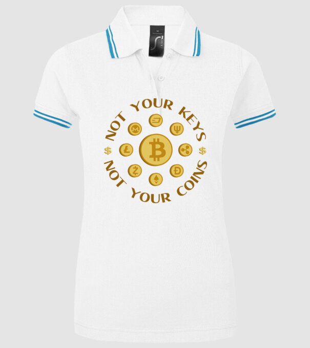 Criptomonede model alb pe tricou