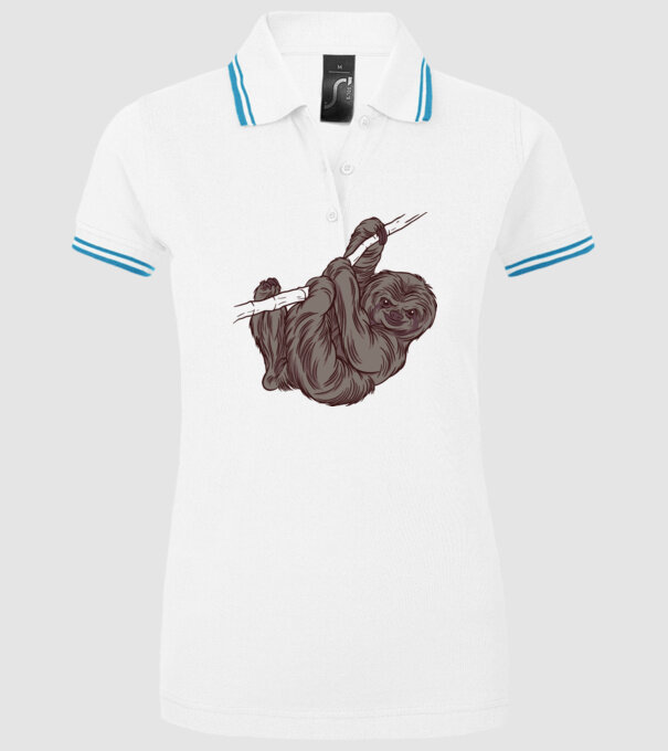 Leneș model alb pe tricou