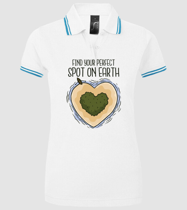 Insulă nelocuită model alb pe tricou