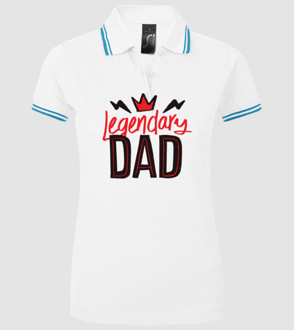 Tată legendar model alb pe tricou