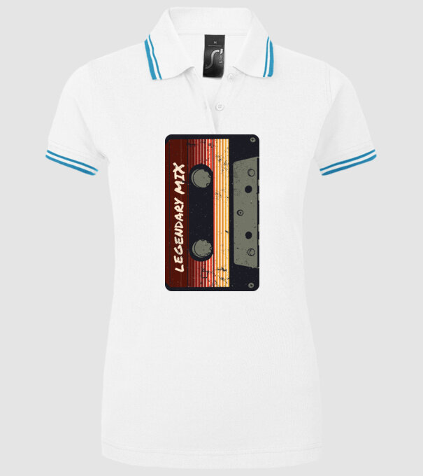 Casetă Legendary Mix model alb pe tricou