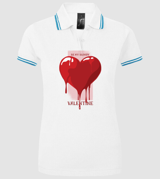 Fii dragostea mea - Be my bloody Valentine model alb pe tricou
