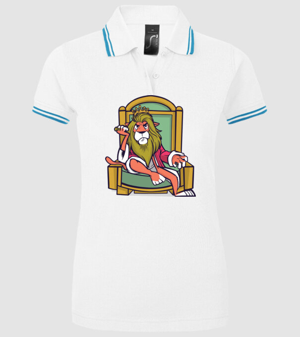 Lion King model alb pe tricou