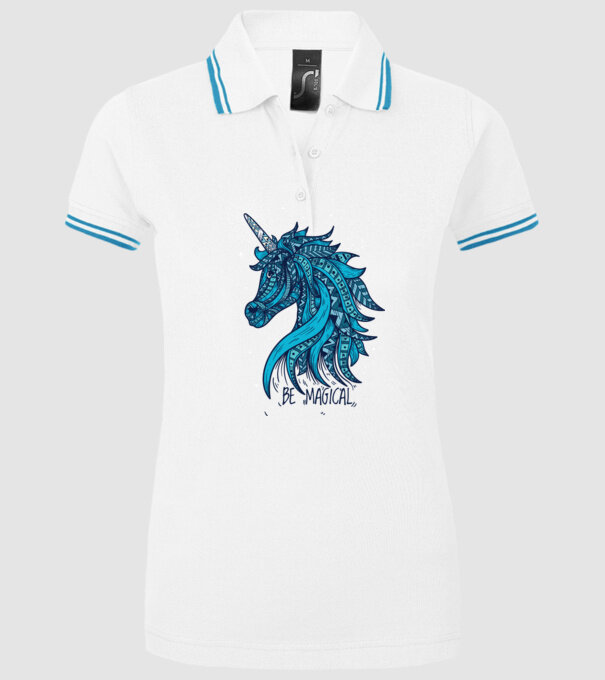 Unicorn magic model alb pe tricou